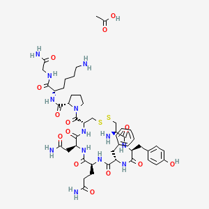 Chemical structure of Lysipressin acetate