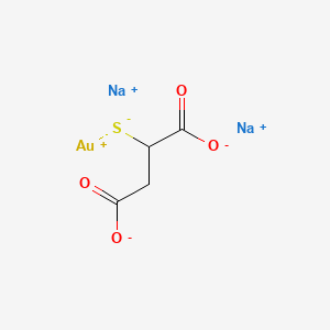 Chemical structure of Aurothiomalate sodium