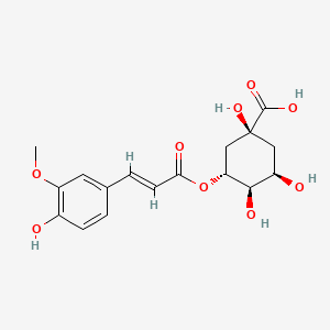 Chemical structure of 3-Feruloylquinic acid