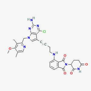 Chemical structure of PROTAC HSP90 degrader BP3