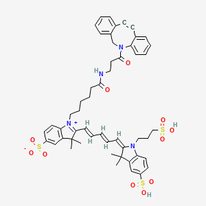 Chemical structure of Cy5-DBCO