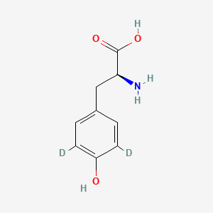Chemical structure of L-Tyrosine-d2-1