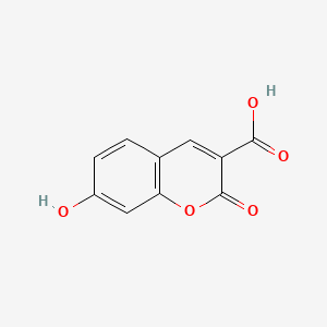 Chemical structure of 3-Carboxy-7-Hydroxycoumarin