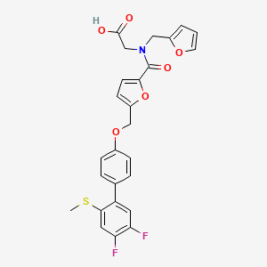 Chemical structure of AJS1669 free acid