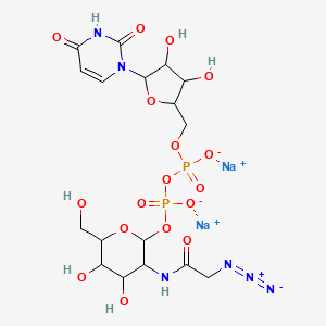 Chemical structure of UDP-GalNAz disodium