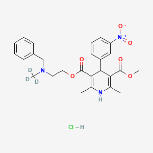Chemical structure of Nicardipine-d3 hydrochloride