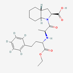 Chemical structure of Trandolapril D5