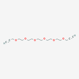 Chemical structure of Bis-propargyl-PEG5