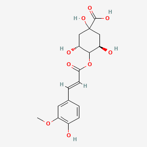 Chemical structure of 4-Feruloylquinic acid