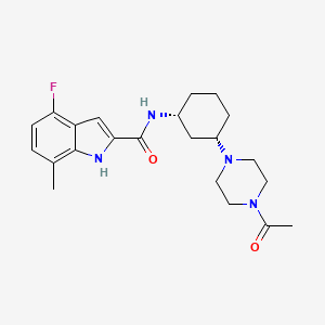 Chemical structure of EZM0414 (SETD2-IN-1)