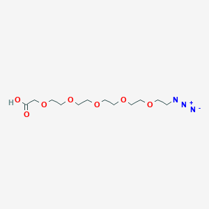 Chemical structure of Azido-PEG5-CH2CO2H