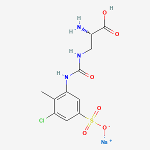 Chemical structure of Upacicalcet sodium