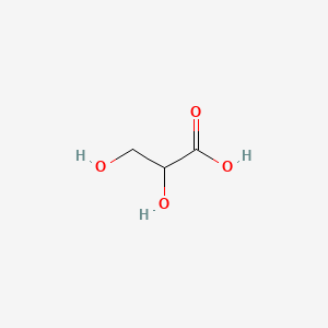 Chemical structure of Glyceric acid