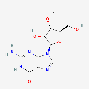 Chemical structure of 3'-O-Methylguanosine