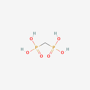 Chemical structure of Medronic acid