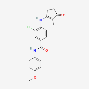Chemical structure of MS402