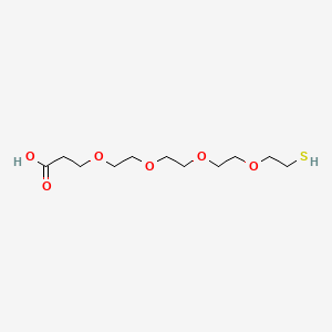 Chemical structure of Thiol-PEG4-acid