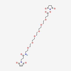 Chemical structure of Mal-amido-PEG6-NHS