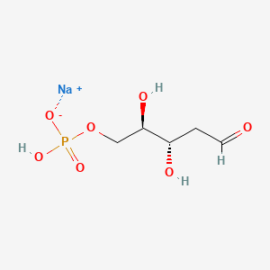Chemical structure of 2-Deoxyribose 5-phosphate disodium