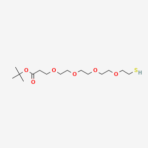 Chemical structure of Thiol-PEG4-Boc