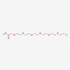 Chemical structure of Cl-PEG6-acid