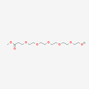 Chemical structure of Hydroxy-PEG5-methyl ester
