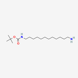 Chemical structure of Boc-NH-C12-NH2