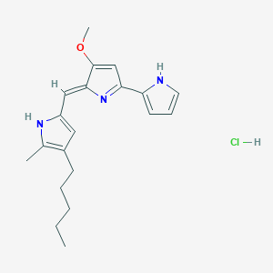Chemical structure of Prodigiosin hydrochloride