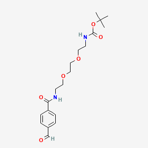 Chemical structure of Ald-Ph-PEG2-NH-Boc