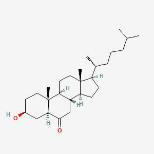 Chemical structure of 6-Ketocholestanol