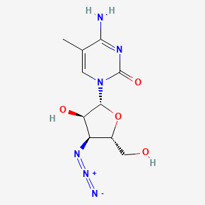 Chemical structure of 3'-Azido-3'-deoxy-5-methylcytidine