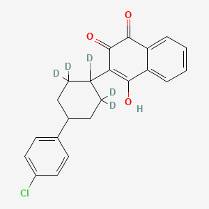 Chemical structure of Atovaquone-d5