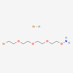 Chemical structure of Aminooxy-PEG3-bromide hydrobromide