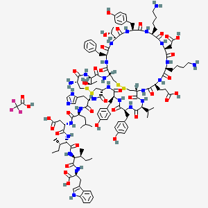 Chemical structure of Endothelin-3, human, mouse, rabbit, rat TFA