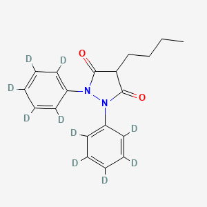 Chemical structure of Phenylbutazone(diphenyl-d10)