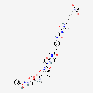 Chemical structure of MC-VA-PABC-MMAE