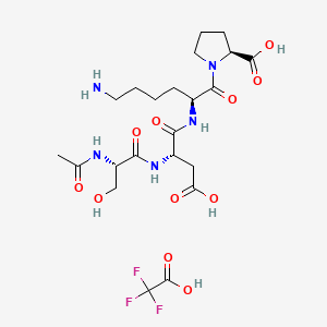 Chemical structure of Goralatide TFA