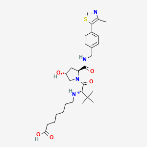 Chemical structure of (S,R,S)-AHPC-C5-COOH