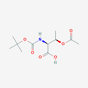 Chemical structure of O-Acetyl-N-[(1,1-dimethylethoxy)carbonyl]-L-threonine