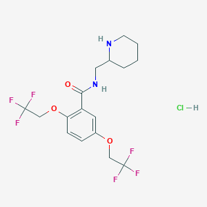 Chemical structure of Flecainide hydrochloride