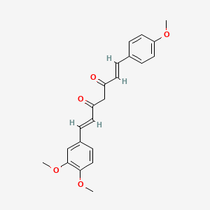 Chemical structure of Di-O-methyldemethoxycurcumin