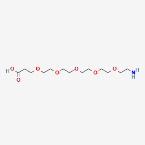 Chemical structure of Amino-PEG5-acid