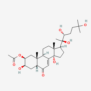 Chemical structure of 2-O-Acetyl-20-hydroxyecdysone