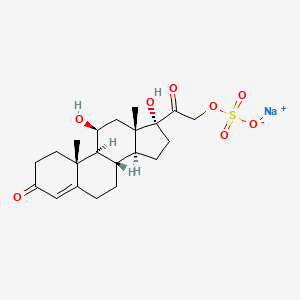 Chemical structure of Cortisol sulfate sodium