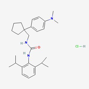 Chemical structure of Nevanimibe hydrochloride