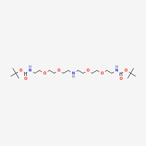 Chemical structure of NH-bis(PEG2-Boc)