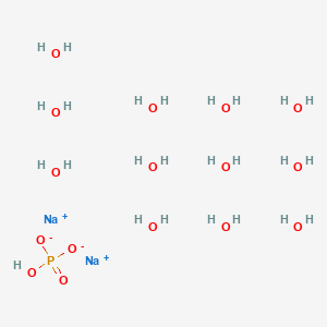 Chemical structure of Phosphoric acid disodium dodecahydrate