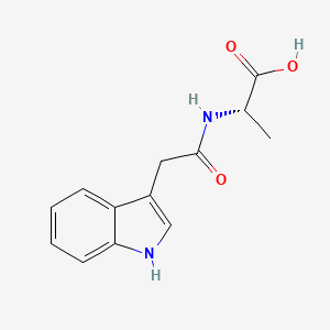 Chemical structure of N-(3-Indolylacetyl)-L-alanine