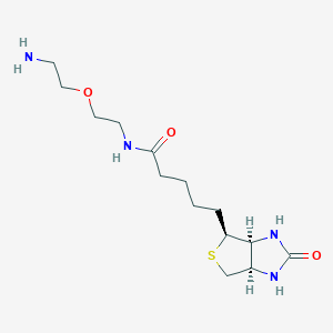 Chemical structure of Biotin-PEG1-NH2