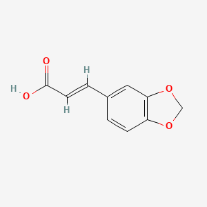 Chemical structure of 3,4-Methylenedioxycinnamic acid